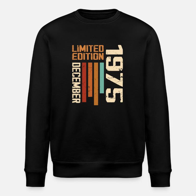 December 1975 - 1975 December - Stanley/Stella ROLLER Unisex Organic Sweatshirt - black