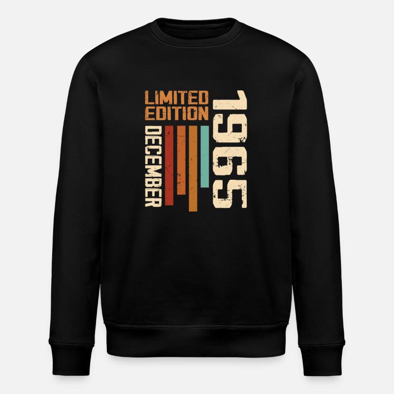 December 1965 - 1965 December - Stanley/Stella ROLLER Unisex Organic Sweatshirt - black