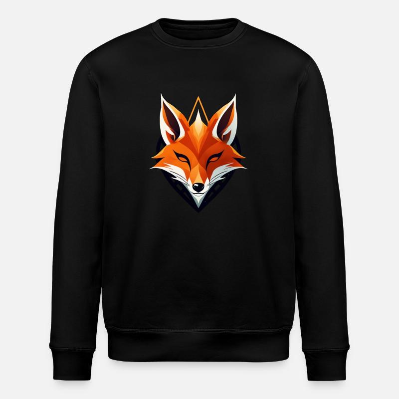 Fuchs-Logo, Fuchskopf - Stanley/Stella Unisex Bio-Sweatshirt ROLLER - Schwarz