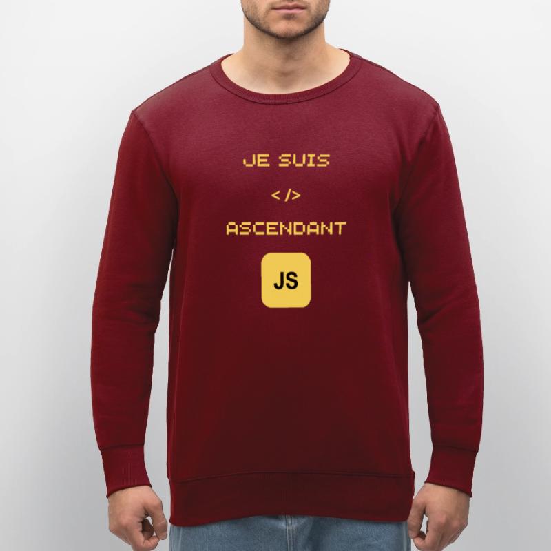 gift for JavaScript JS developer Stanley/Stella ROLLER Unisex Organic Sweatshirt