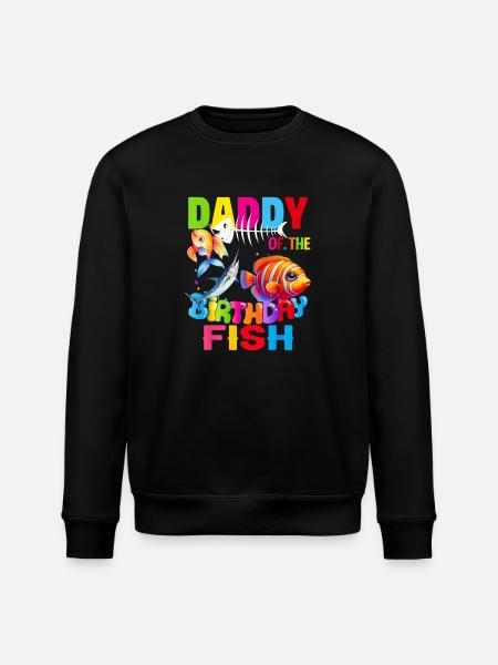 Far til fødselsdagen Fiskeri Fars fisk fødselsdag - Stanley/Stella økologisk unisex-sweatshirt ROLLER - sort