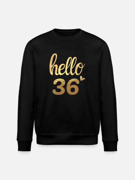 Hello 36 doré - Sweat bio ROLLER Stanley/Stella Unisexe - noir