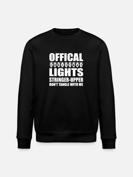 Official Christmas Lights - Stanley/Stella ROLLER Unisex Organic Sweatshirt - black