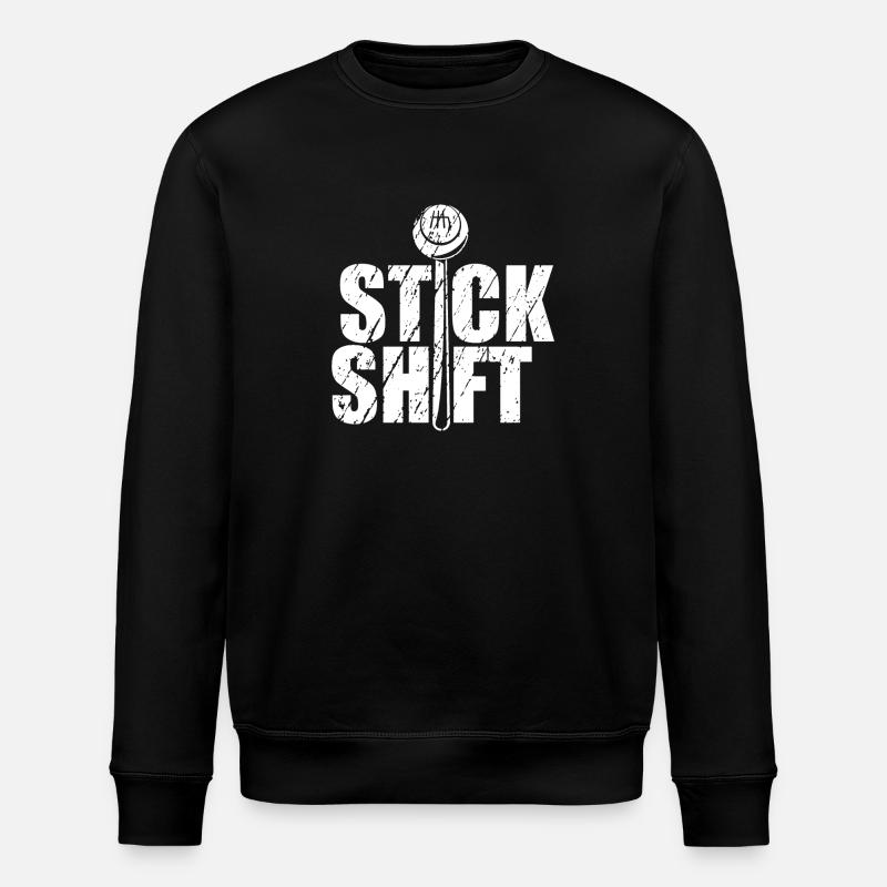 Trucker Stick Shift - Stanley/Stella ROLLER Unisex Organic Sweatshirt - black