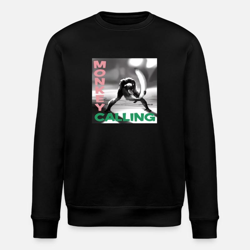 Monkey Calling - Stanley/Stella Unisex Bio-Sweatshirt ROLLER - Schwarz