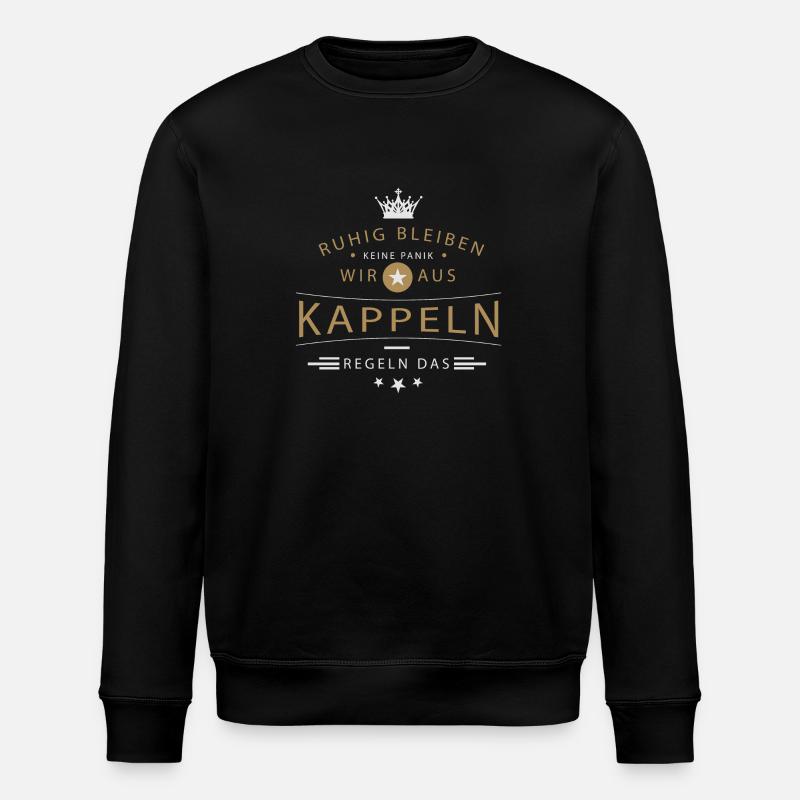 Kappeln Stadt - Stanley/Stella Unisex Bio-Sweatshirt ROLLER - Schwarz
