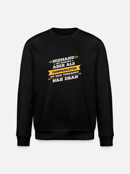 Fuhrparkleiter Beruf Geschenk - Stanley/Stella Unisex Bio-Sweatshirt ROLLER - Schwarz
