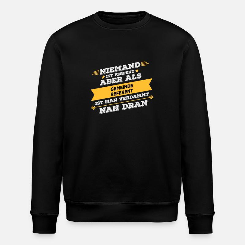 Gemeindereferent Beruf Geschenk - Stanley/Stella Unisex Bio-Sweatshirt ROLLER - Schwarz