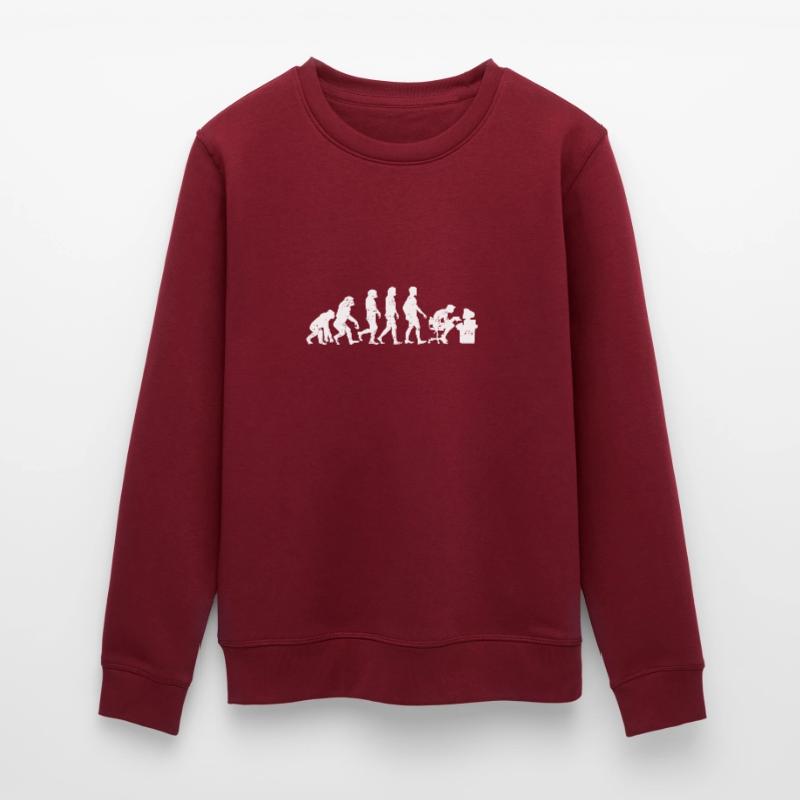 Programmierer evolution coder informatik geschenk Stanley/Stella Unisex Bio-Sweatshirt ROLLER