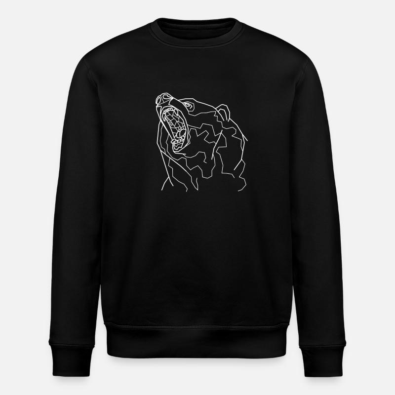 Bear knows - Stanley/Stella ROLLER Unisex Organic Sweatshirt - black