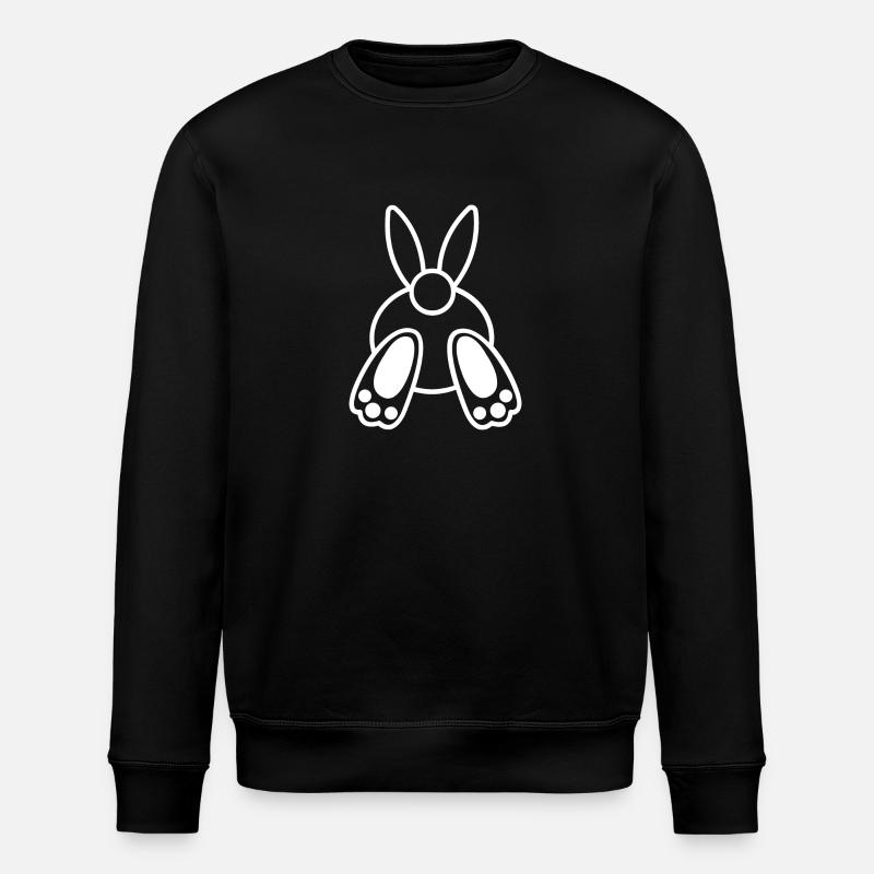 Bunny - bunny - Stanley/Stella ROLLER Unisex Organic Sweatshirt - black