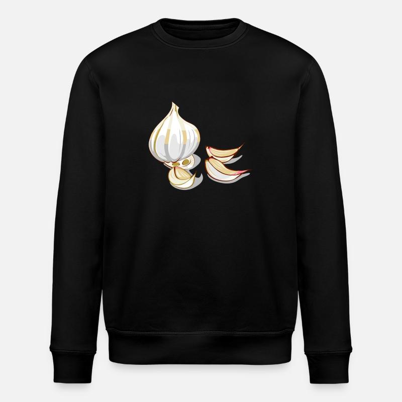 Knoblauch Garlic - Stanley/Stella Unisex Bio-Sweatshirt ROLLER - Schwarz