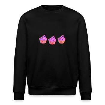 Muffins - Stanley/Stella Unisex Bio-Sweatshirt ROLLER - Schwarz - Vorne - Nik (191cm)