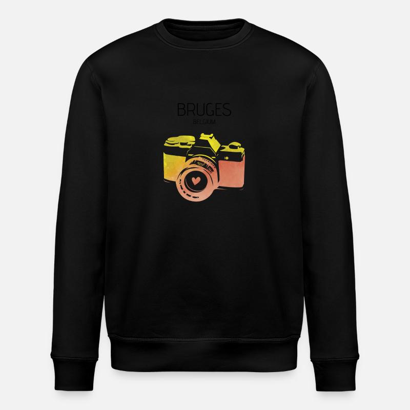 Caméra Bruges Belgique - Sweat bio ROLLER Stanley/Stella Unisexe - noir