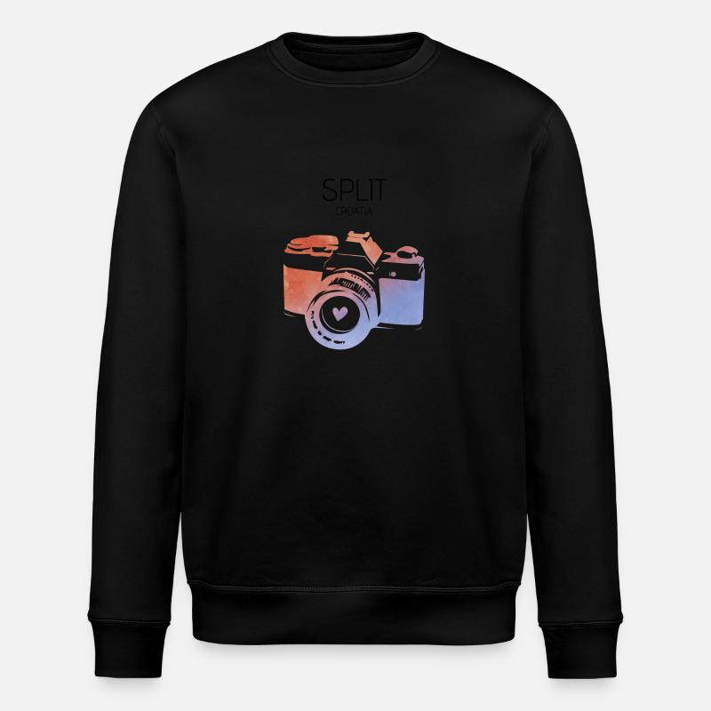 Split, Kroatien - Stanley/Stella Unisex Bio-Sweatshirt ROLLER - Schwarz