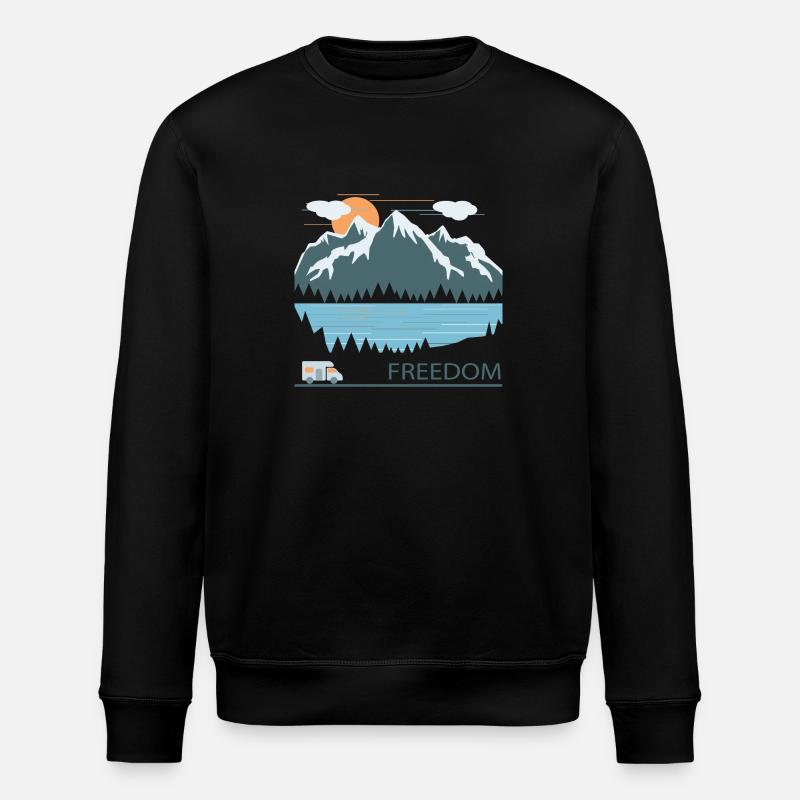 camping - Stanley/Stella ROLLER Unisex Organic Sweatshirt - black