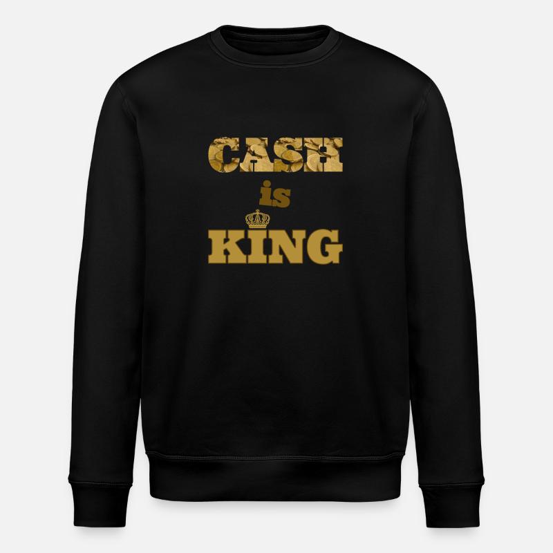 cash is king - Stanley/Stella Unisex Bio-Sweatshirt ROLLER - Schwarz