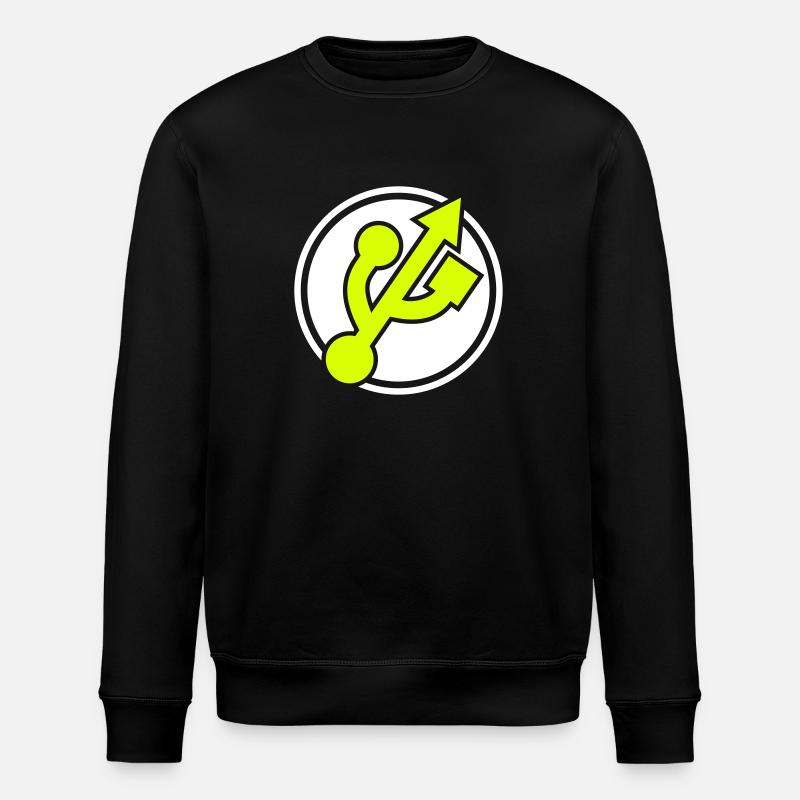 Nerd Superheld - Stanley/Stella Unisex Bio-Sweatshirt ROLLER - Schwarz