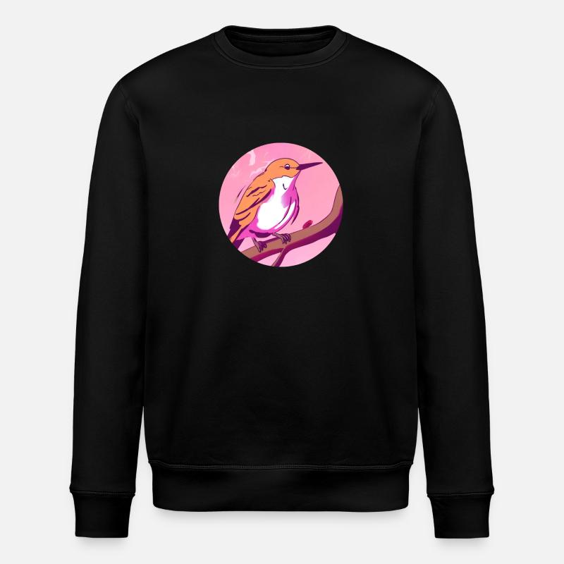 Oiseau d’éveil printanier - Sweat bio ROLLER Stanley/Stella Unisexe - noir