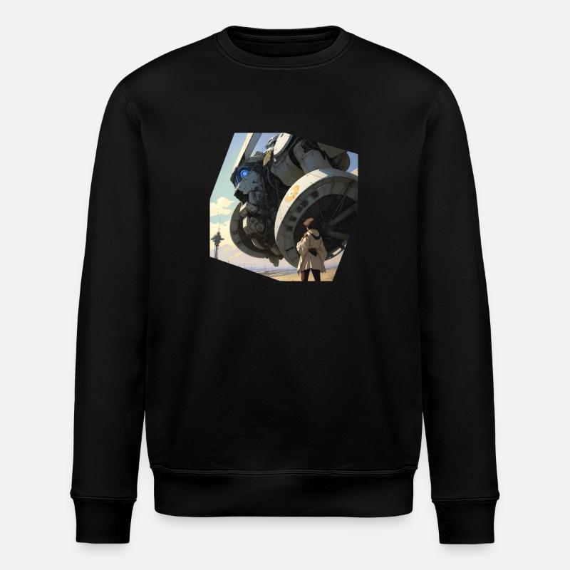 Manga Giant robot - Sweat bio ROLLER Stanley/Stella Unisexe - noir
