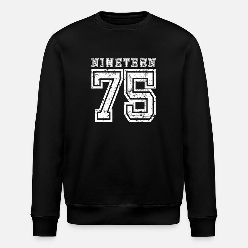 1975 NINETEEN - Sweat bio ROLLER Stanley/Stella Unisexe - noir