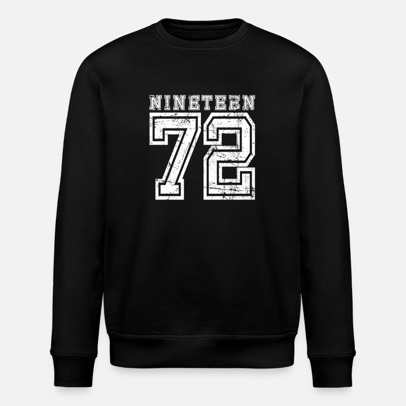 NINETEEN 1972 - Stanley/Stella ROLLER Unisex Organic Sweatshirt - black