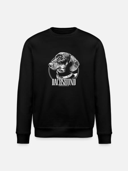 Dachshund Dackel Teckel - Stanley/Stella ROLLER Unisex Organic Sweatshirt - black