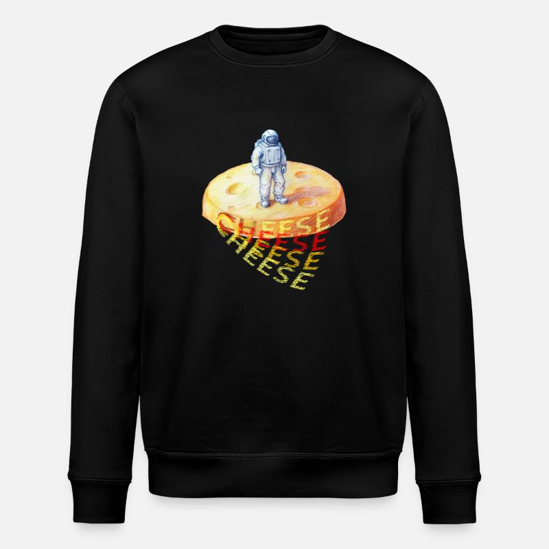 Fromage, Fromage, Astronaute sur Fromage - Sweat bio ROLLER Stanley/Stella Unisexe - noir