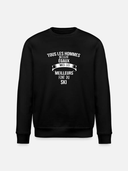 ski cadeau humour - Sweat bio ROLLER Stanley/Stella Unisexe - noir