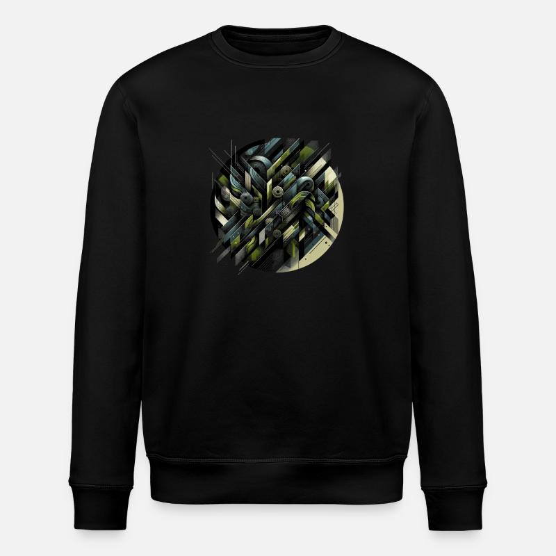Tourbillon tactique abstrait - Sweat bio ROLLER Stanley/Stella Unisexe - noir