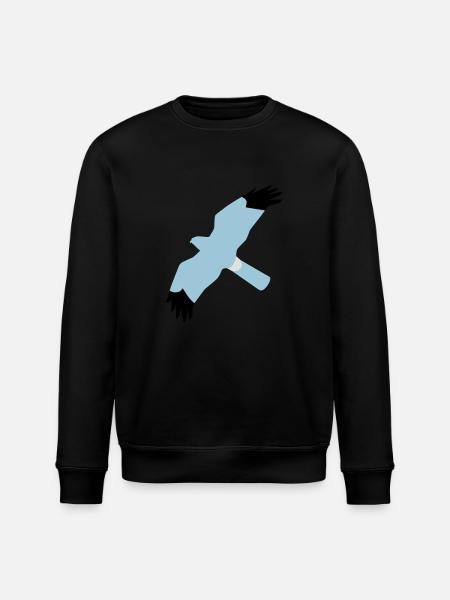 BAWC HHD Splat Design v3F - Stanley/Stella ROLLER Unisex Organic Sweatshirt - black