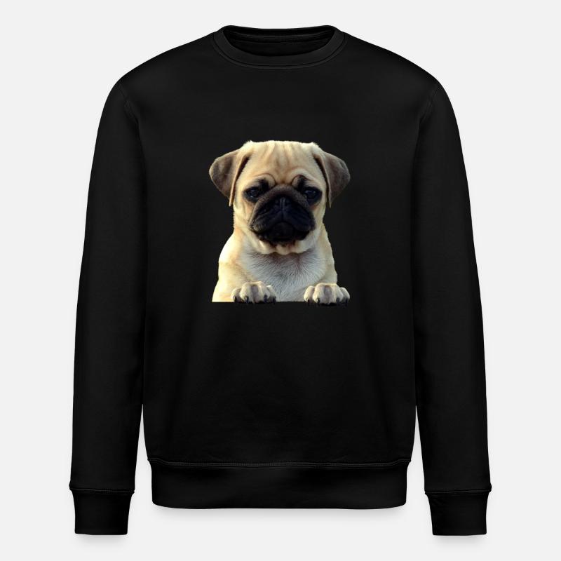 Mops-861141-PNG - Stanley/Stella Unisex Bio-Sweatshirt ROLLER - Schwarz