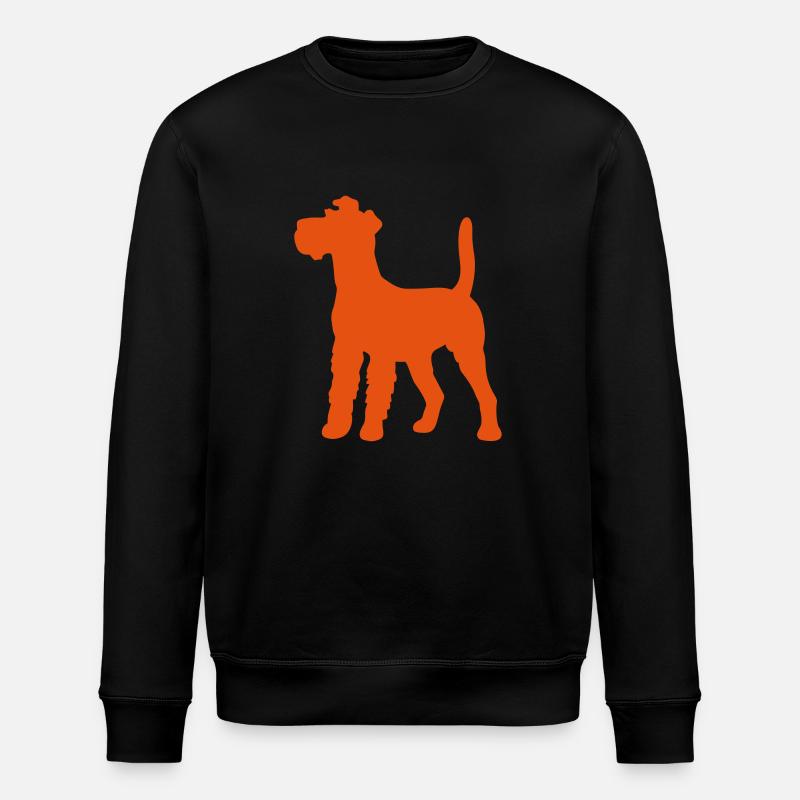 Irish Terrier Umhängetasche - Stanley/Stella Unisex Bio-Sweatshirt ROLLER - Schwarz