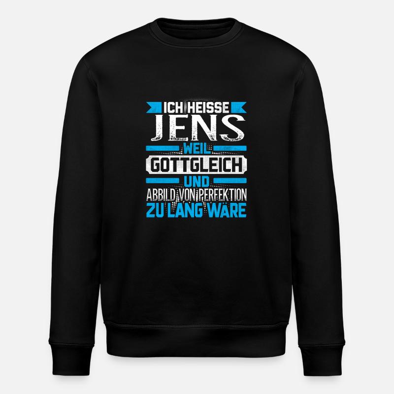 JENS - Gottgleich - Stanley/Stella Unisex Bio-Sweatshirt ROLLER - Schwarz