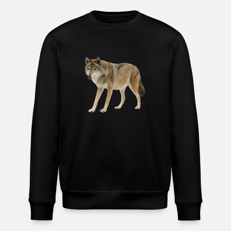 Wolf - Stanley/Stella ROLLER Unisex Organic Sweatshirt - black