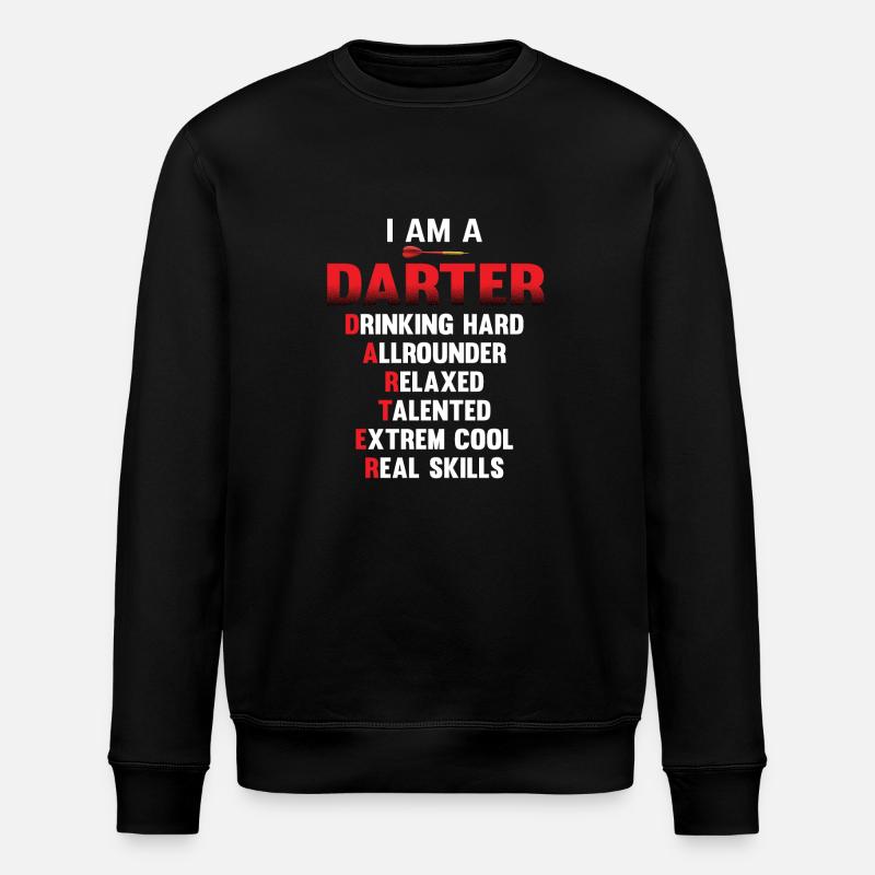 Fléchettes - Sweat bio ROLLER Stanley/Stella Unisexe - noir