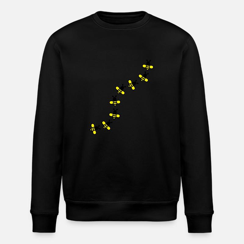 Bees - Stanley/Stella ROLLER Unisex Organic Sweatshirt - black