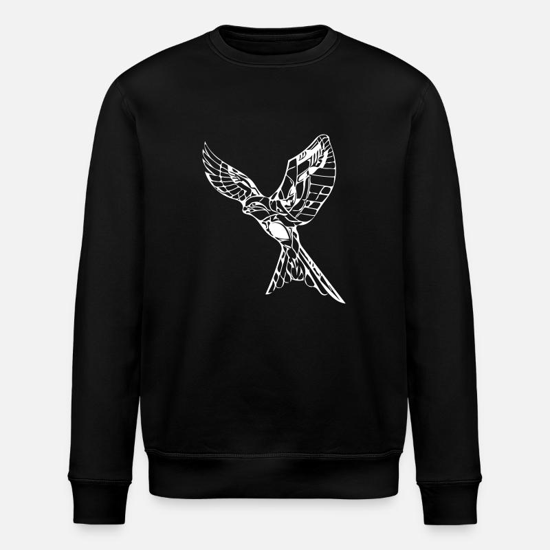 Faucon volant élégant - Sweat bio ROLLER Stanley/Stella Unisexe - noir