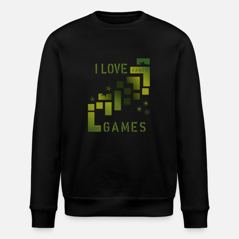 love games - Stanley/Stella Unisex Bio-Sweatshirt ROLLER - Schwarz