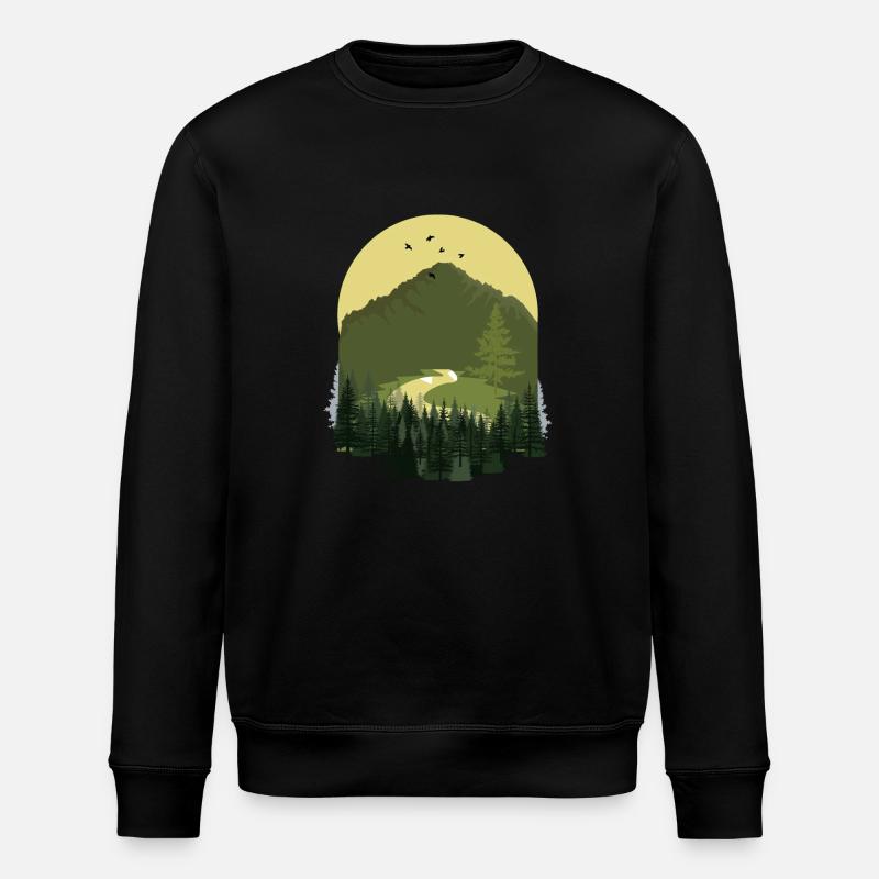 Wunderbar der Natur - Stanley/Stella Unisex Bio-Sweatshirt ROLLER - Schwarz