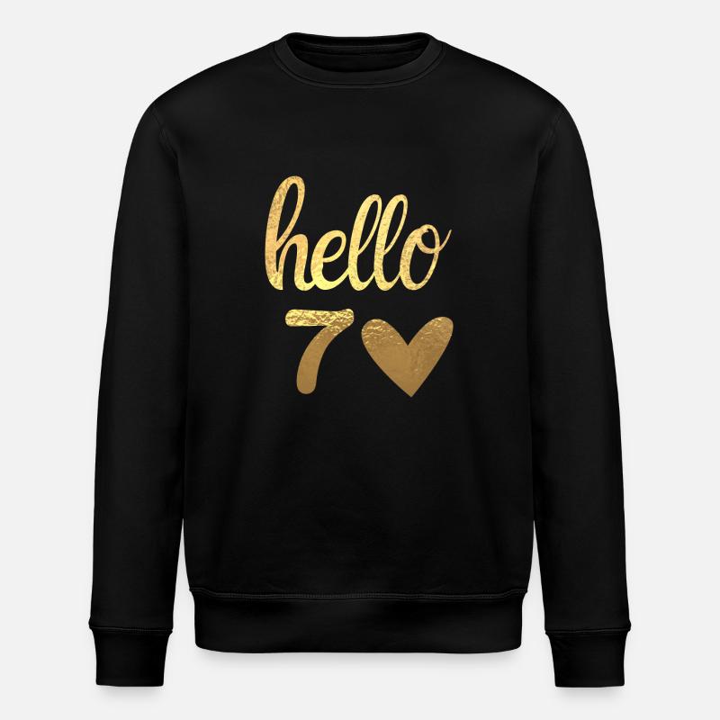 Hello 70 doré - Sweat bio ROLLER Stanley/Stella Unisexe - noir