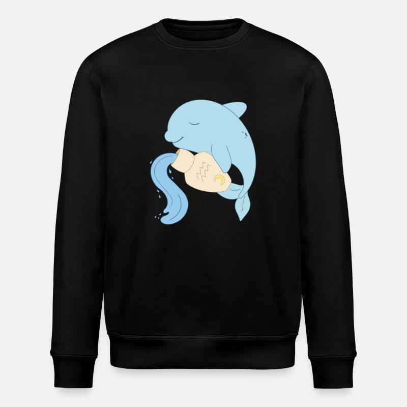 aquarius - Stanley/Stella Unisex Bio-Sweatshirt ROLLER - Schwarz