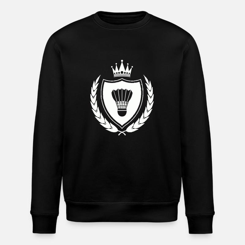 Armoiries badminton - Sweat bio ROLLER Stanley/Stella Unisexe - noir