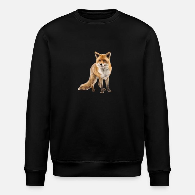 Fox - Stanley/Stella ROLLER Unisex Organic Sweatshirt - black