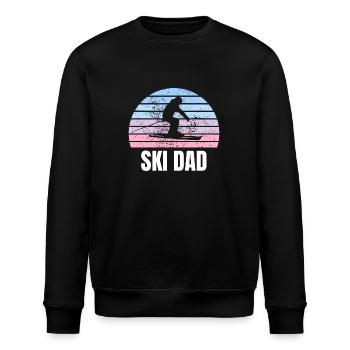 Ski-Papa - Stanley/Stella Unisex Bio-Sweatshirt ROLLER - Schwarz - Vorne - Nik (191cm)