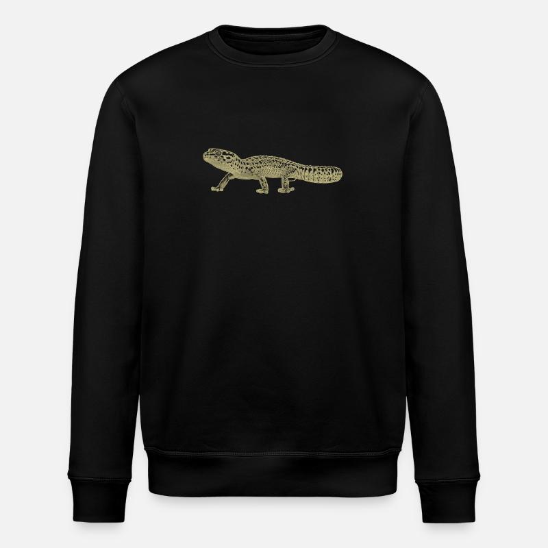 Leopardengecko - Stanley/Stella Unisex Bio-Sweatshirt ROLLER - Schwarz