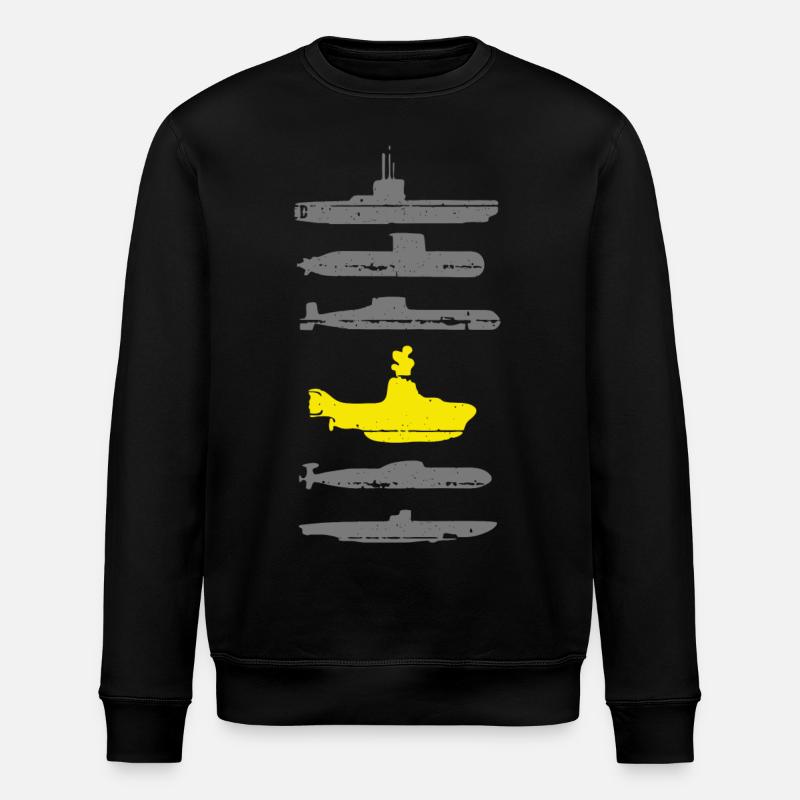 U-Boot-Grafik - Stanley/Stella Unisex Bio-Sweatshirt ROLLER - Schwarz