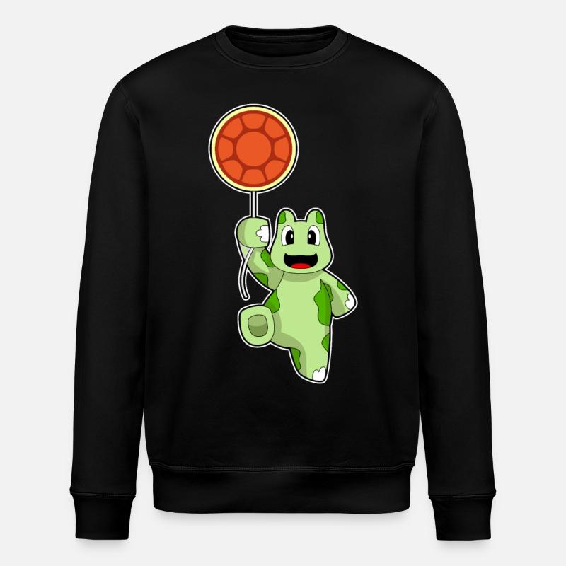 Turtle Balloon - Stanley/Stella ROLLER Unisex Organic Sweatshirt - black