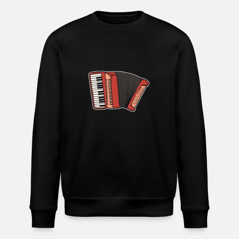 Akkordeon - Stanley/Stella Unisex Bio-Sweatshirt ROLLER - Schwarz