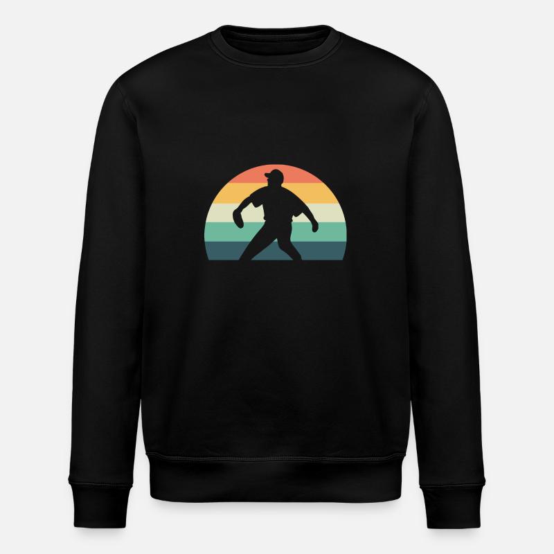 Softball Softball-Spieler - Stanley/Stella Unisex Bio-Sweatshirt ROLLER - Schwarz